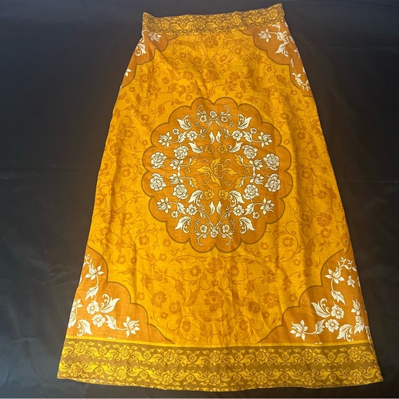 Rachel Zoe Dresses & Skirts - Rachel Zoe Linen Maxi Skirt Orange and White